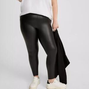 torrid brand Full-Length Faux Leather Legging Size 2 Black